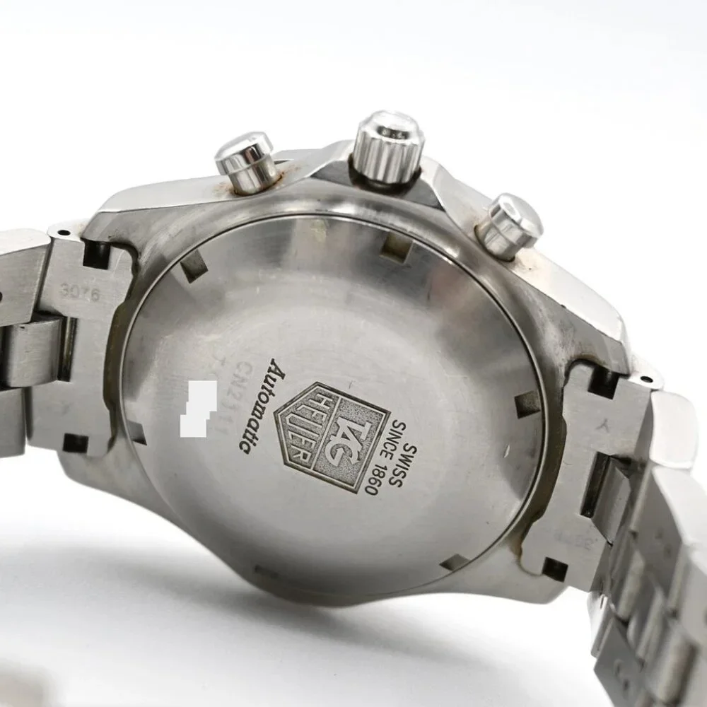 TAG HEUER Aquaracer Chronogra Date Watch CN2111 Automatic SS Black Dial